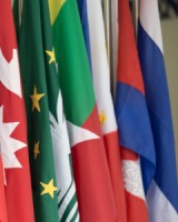 Image of colourful flags